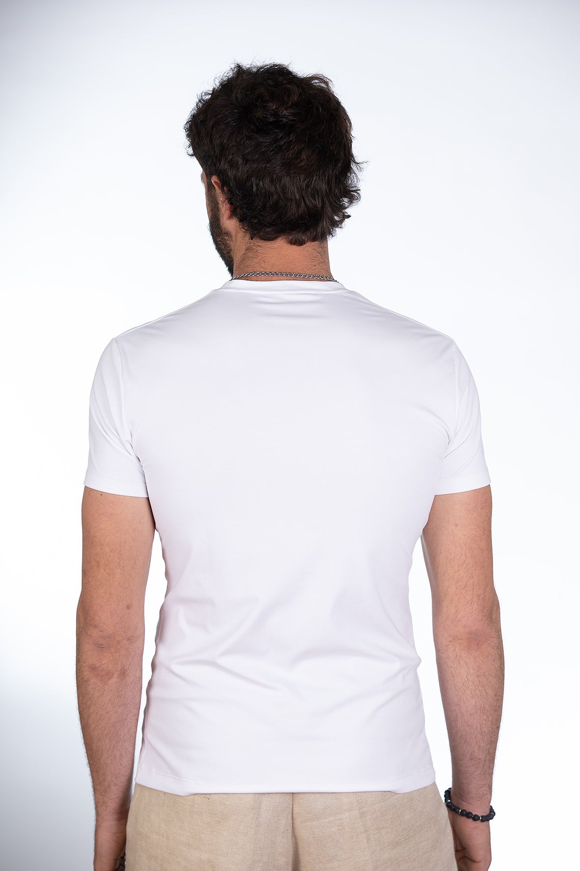 T-shirt aderente in Cotone Supima